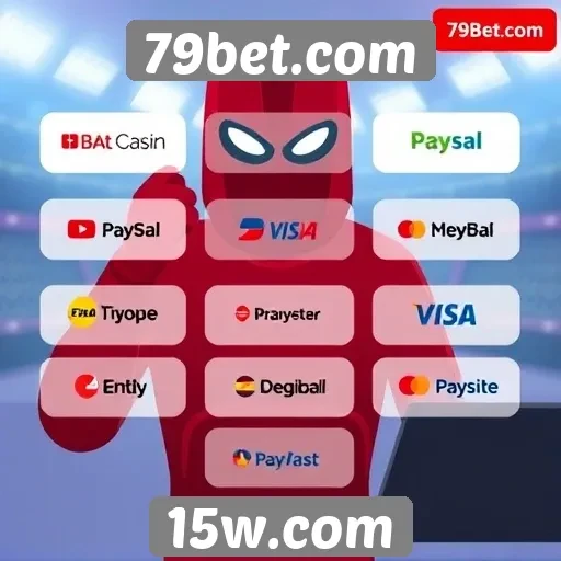 Comparação de métodos de pagamento disponíveis em 79bet